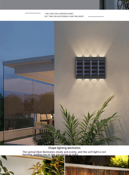 Lámpara Solar Doble de Pared para Exterior - Iluminación Impermeable para Jardín - Image 18