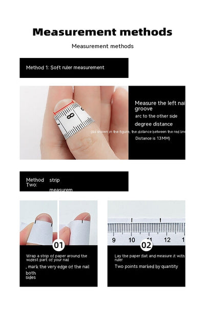 Pegatinas de Uñas con Cristales Brillantes Hechas a Mano - Image 20