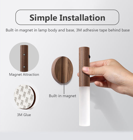 Luz LED Nocturna Inalámbrica con Sensor de Movimiento PIR para Pasillos y Porches - Image 25
