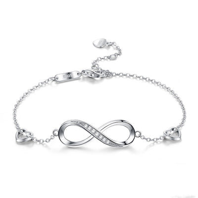 Pulsera de Plata Esterlina 925 con Símbolo de Infinito '8' para Mujer - Image 10