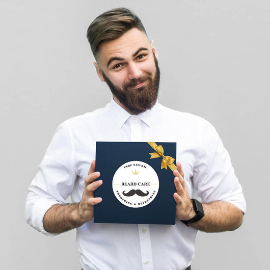 A comprehensive beard care kit with beard wash, essential oil, growth oil, beard oil, conditioner, balm, brush, comb, scissors, and razor. - Image 20