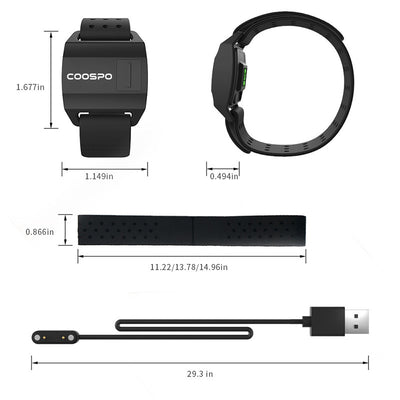 Brazalete Deportivo Impermeable con Monitor de Frecuencia Cardíaca para Ciclismo - Image 8