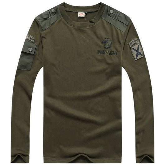 Playera Manga Larga Camuflaje Táctica de Algodón Premium para Hombre - Image 20