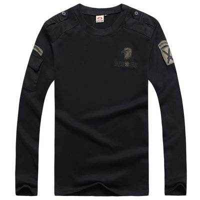 Playera Manga Larga Camuflaje Táctica de Algodón Premium para Hombre - Image 21