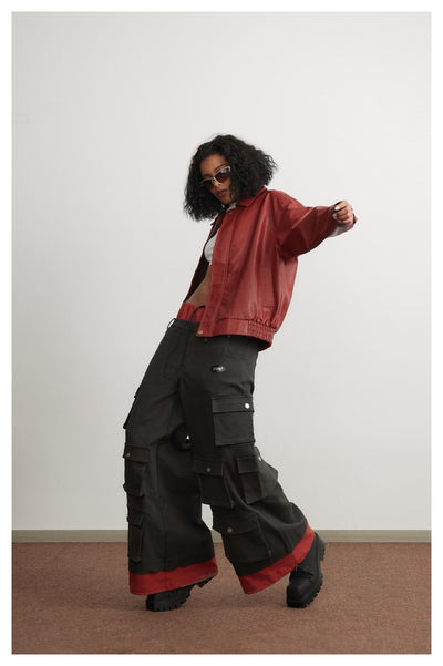 Chaqueta de Cuero Cropped para Hombre y Mujer - Estilo Urbano Moderno - Image 10