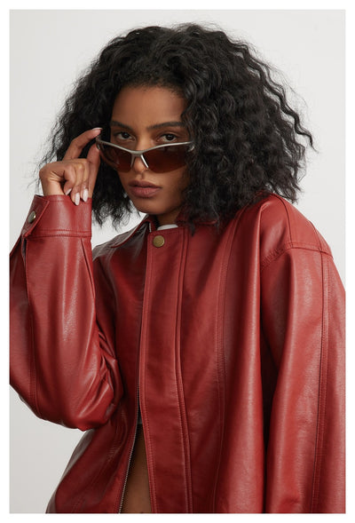 Chaqueta de Cuero Cropped para Hombre y Mujer - Estilo Urbano Moderno - Image 27