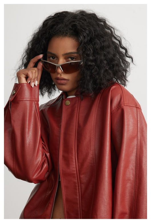 Chaqueta de Cuero Cropped para Hombre y Mujer - Estilo Urbano Moderno - Image 27