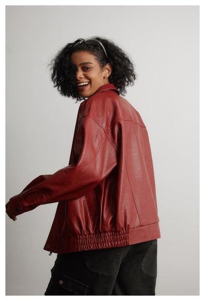 Chaqueta de Cuero Cropped para Hombre y Mujer - Estilo Urbano Moderno - Image 29