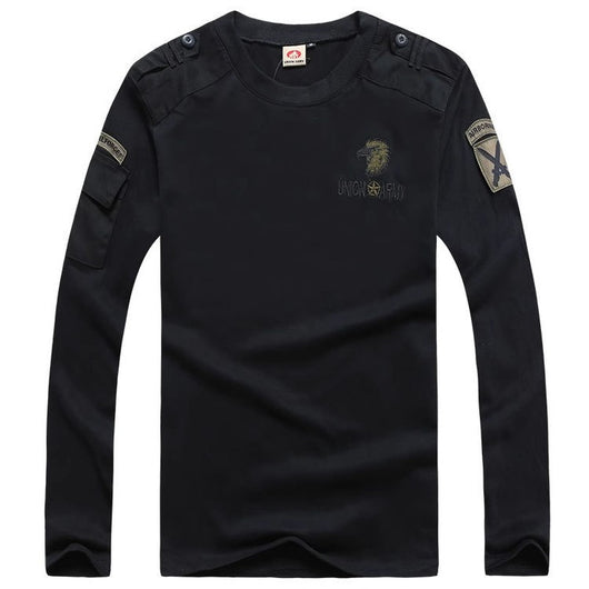 Playera Manga Larga Camuflaje Táctica de Algodón Premium para Hombre - Image 38