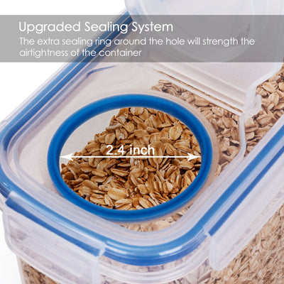 Juego de 4 Contenedores Herméticos para Cereales y Alimentos 4L - Image 8
