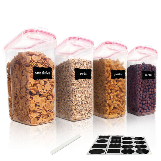Juego de 4 Contenedores Herméticos para Cereales y Alimentos 4L - Image 9