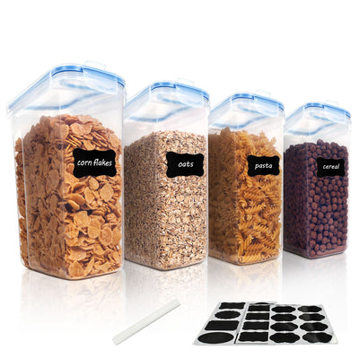 Juego de 4 Contenedores Herméticos para Cereales y Alimentos 4L - Image 13