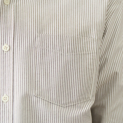 Camisa Oxford Casual a Rayas para Hombre - Manga Larga Clásica - Image 11
