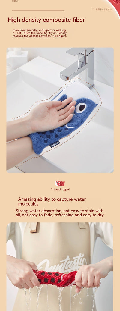Toalla de Mano Colgante con Diseño Infantil Adorable - Image 12