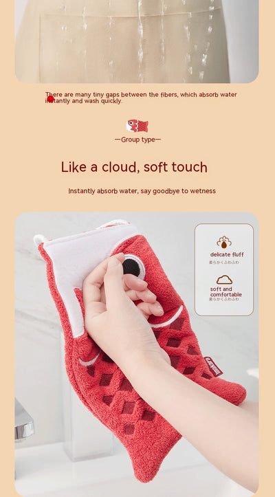 Toalla de Mano Colgante con Diseño Infantil Adorable - Image 13