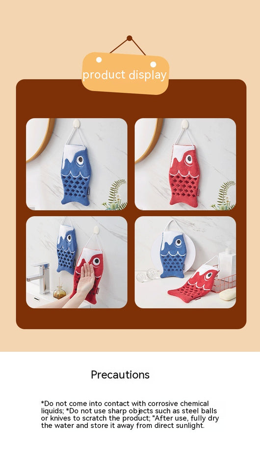 Toalla de Mano Colgante con Diseño Infantil Adorable - Image 14