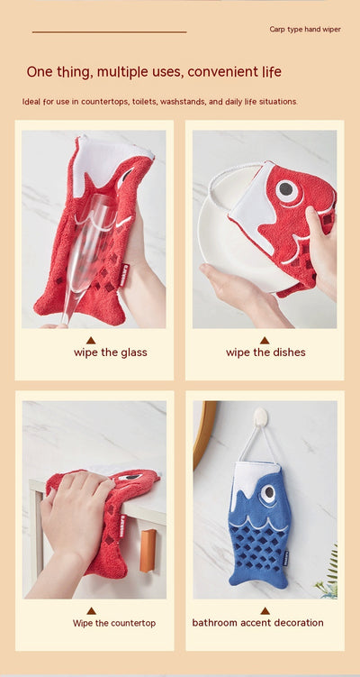 Toalla de Mano Colgante con Diseño Infantil Adorable - Image 16