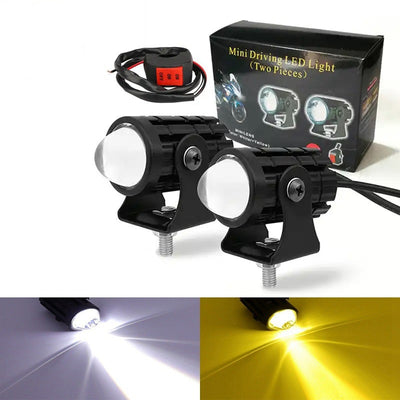 Faro Auxiliar LED Bicolor para Moto y Vehículos - Image 17