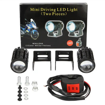 Faro Auxiliar LED Bicolor para Moto y Vehículos - Image 19