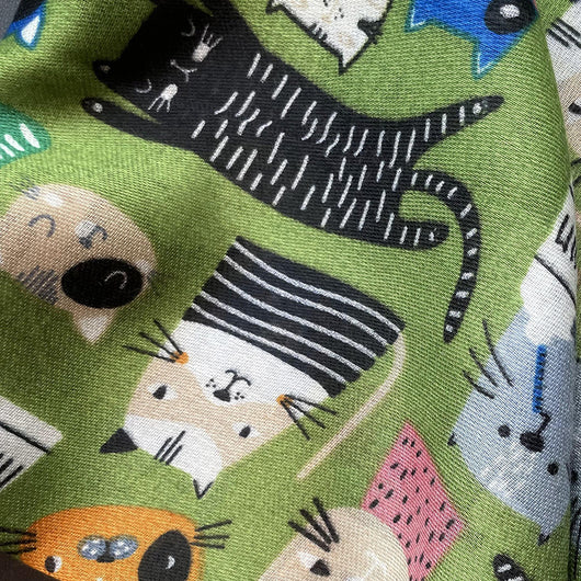 Pañuelo de Algodón y Lino con Diseño de Gata Adorable - Image 33