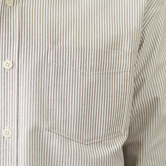 Camisa Oxford Casual a Rayas para Hombre - Manga Larga Clásica - Image 19