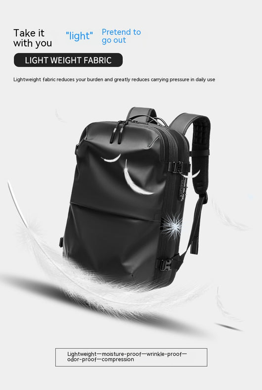 Mochila de Viaje Minimalista de Gran Capacidad Multifuncional para Hombre - Image 8