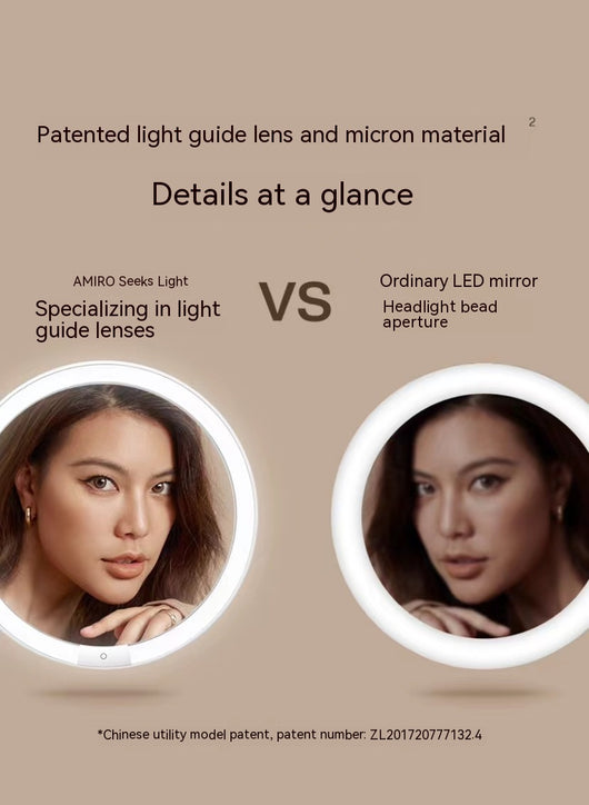 Espejo de Maquillaje LED con Luz Integrada Plegable - Set Regalo - Image 14