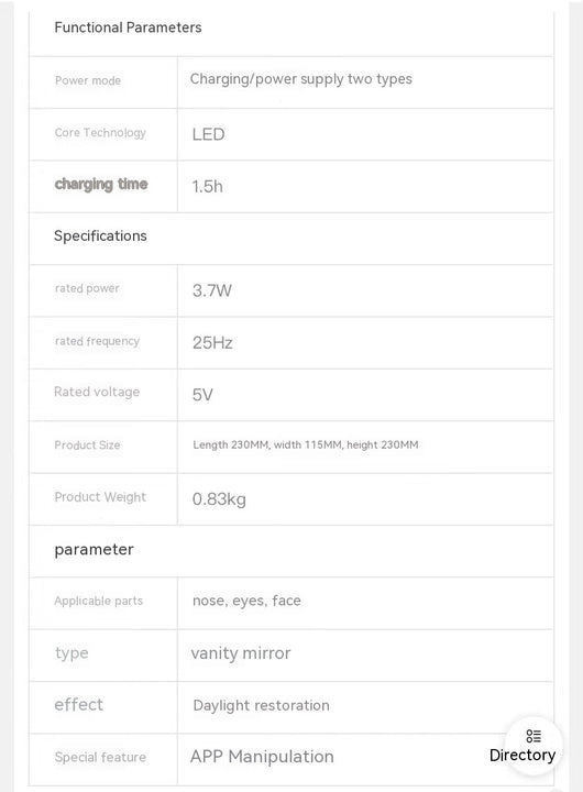 Espejo de Maquillaje LED con Luz Integrada Plegable - Set Regalo - Image 18