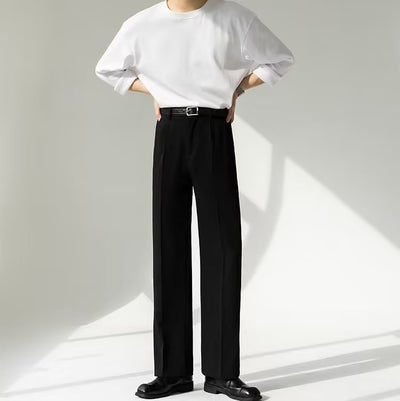 Pantalones de Corte Recto Sin Planchado con Caída Elegante - Image 6