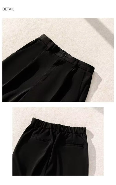 Pantalones de Corte Recto Sin Planchado con Caída Elegante - Image 7