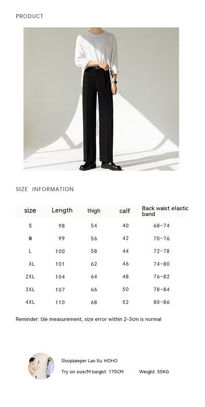 Pantalones de Corte Recto Sin Planchado con Caída Elegante - Image 9
