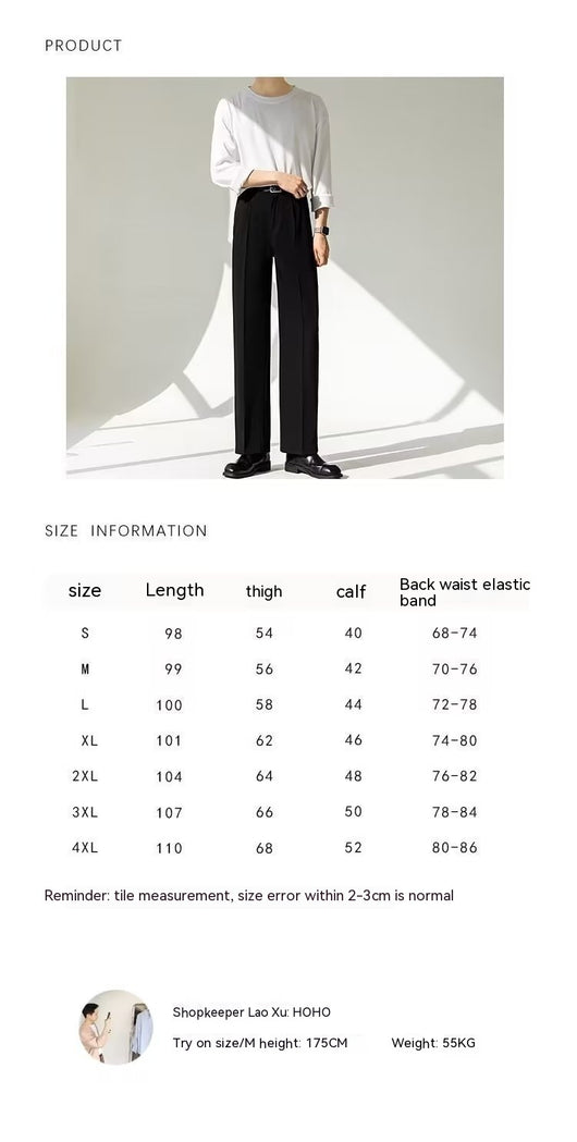 Pantalones de Corte Recto Sin Planchado con Caída Elegante - Image 9