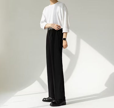Pantalones de Corte Recto Sin Planchado con Caída Elegante - Image 12