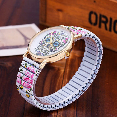 Reloj con Estampado de Calavera Colorida - Image 6
