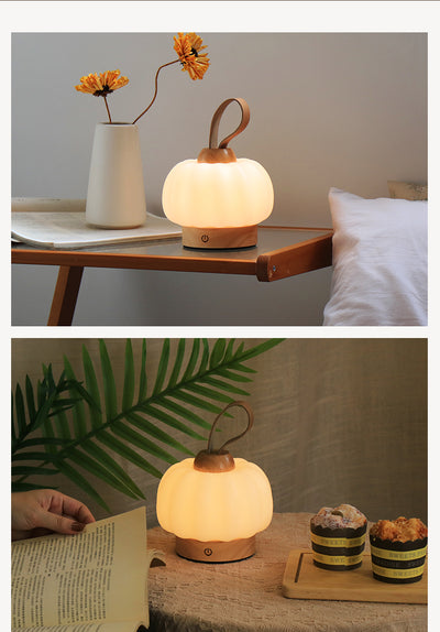 Lámpara Decorativa Calabaza Recargable - Luz LED Portátil - Image 10