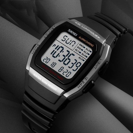 Reloj Deportivo Digital Cuadrado Doble Hora Multifuncional - Image 14