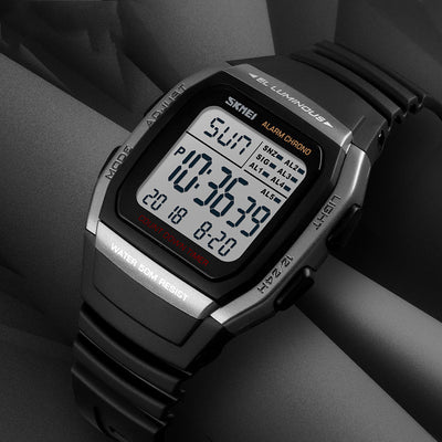 Reloj Deportivo Digital Cuadrado Doble Hora Multifuncional - Image 16