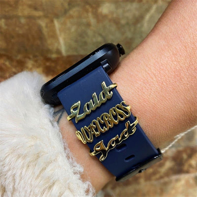 Pulsera de Reloj Personalizada con Placa de Acero Inoxidable y Letras Grabadas - Image 11