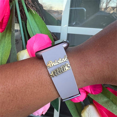 Pulsera de Reloj Personalizada con Placa de Acero Inoxidable y Letras Grabadas - Image 12