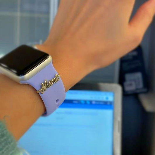 Pulsera de Reloj Personalizada con Placa de Acero Inoxidable y Letras Grabadas - Image 13