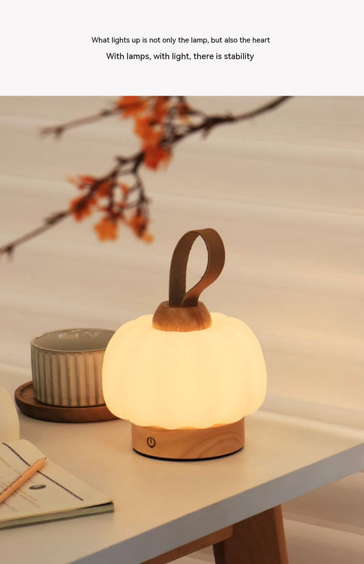 Lámpara Decorativa Calabaza Recargable - Luz LED Portátil - Image 17