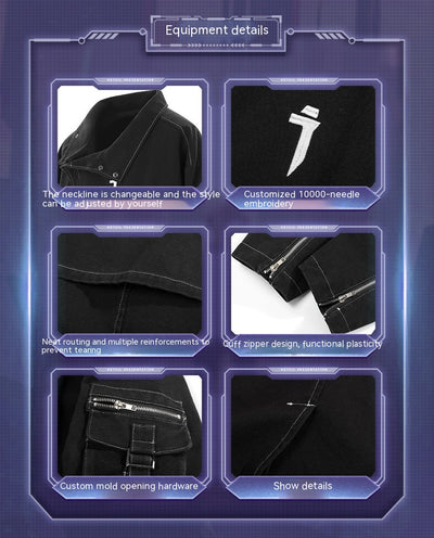 Abrigo Trench Asimétrico con Cierre para Hombre - Image 12