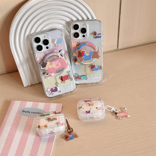 Funda Protectora para Auriculares Diseño Perro Salchicha Degradado - Image 13
