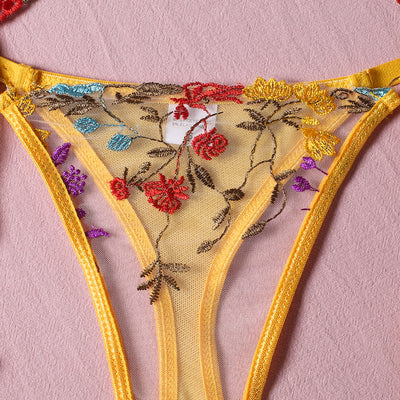 Conjunto Sensual de Lencería con Encaje Transparente y Ligas - 3 Piezas - Image 26