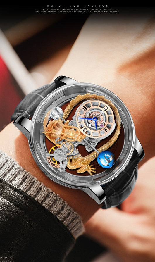 Reloj Tourbillon de Lujo para Hombre - Diseño de Buena Fortuna - Image 11