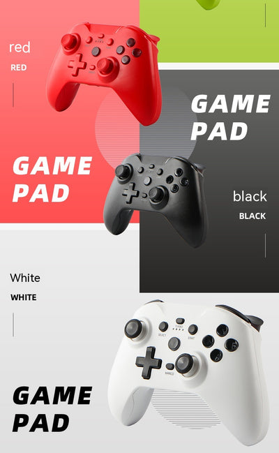 Blue Bluetooth wireless game controller with black joysticks and buttons for Android, iOS, PC, and Switch. - Image 19