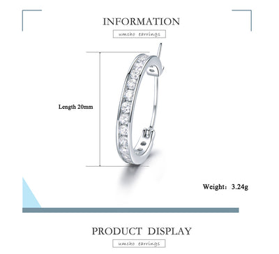 Aretes de Aro Plata con Diamantes - Elegancia Versátil - Image 11
