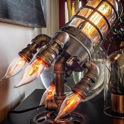 Lámpara Decorativa Cohete Steampunk Bazooka Flame - Image 7