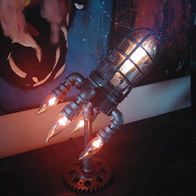Lámpara Decorativa Cohete Steampunk Bazooka Flame - Image 8