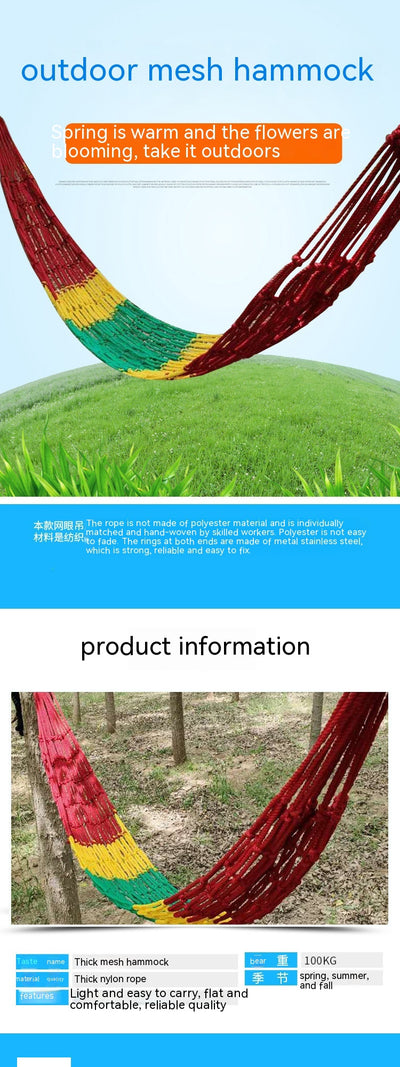 Hamaca de Malla Nylon para Exterior - Image 9